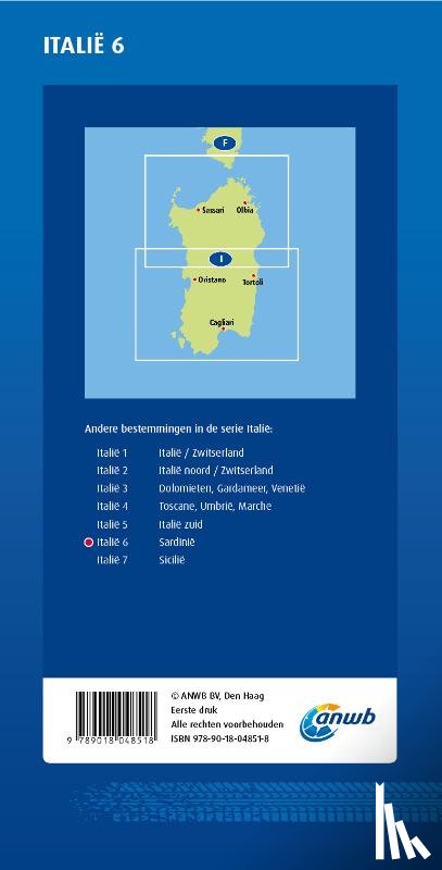  - ANWB*Wegenkaart Italië 6. Sardinië