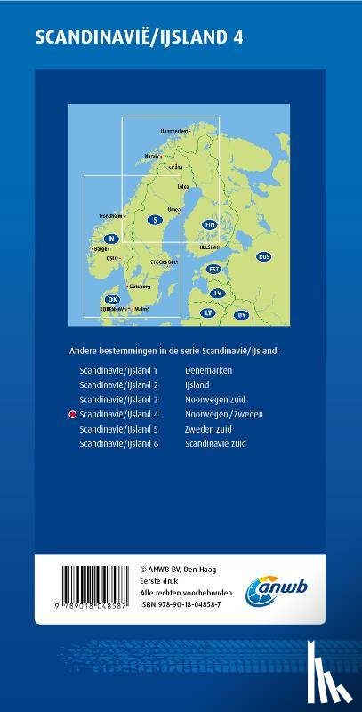  - ANWB*Wegenkaart Scandinavië/IJsland 4. Noorwegen-Zweden