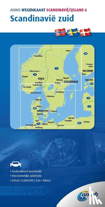  - ANWB*Wegenkaart Scandinavië/IJsland 6. Scandinavië-Zuid
