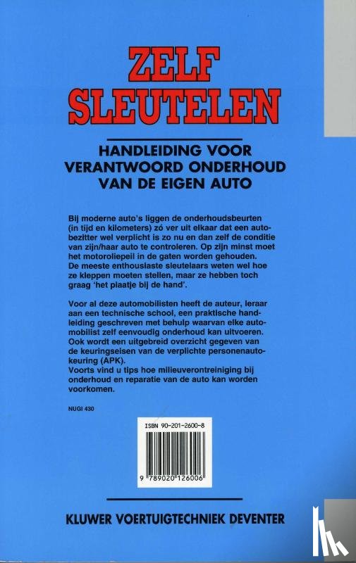 Jager, T. de - Zelf sleutelen