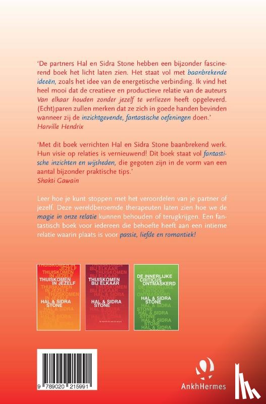 Stone, Hal, Stone, Sidra - Van elkaar houden zonder jezelf te verliezen