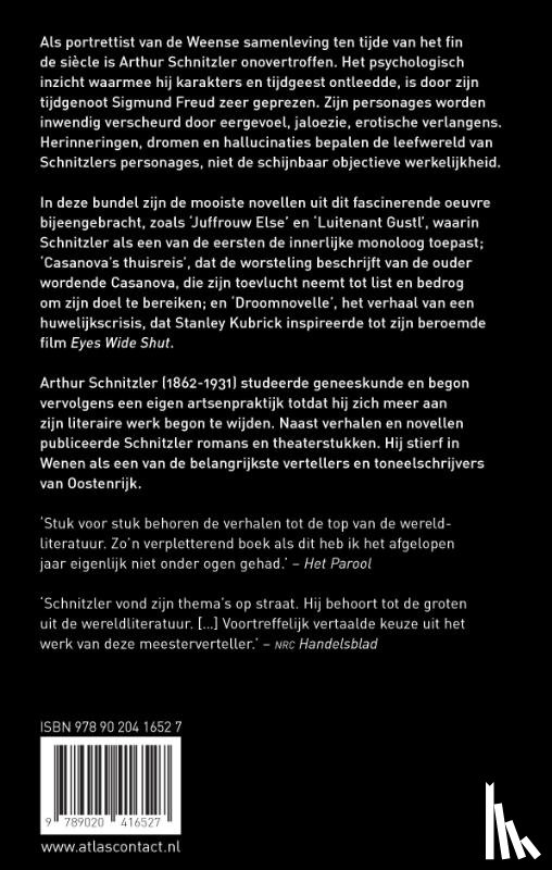 Schnitzler, Arthur - Droomnovelle en andere verhalen