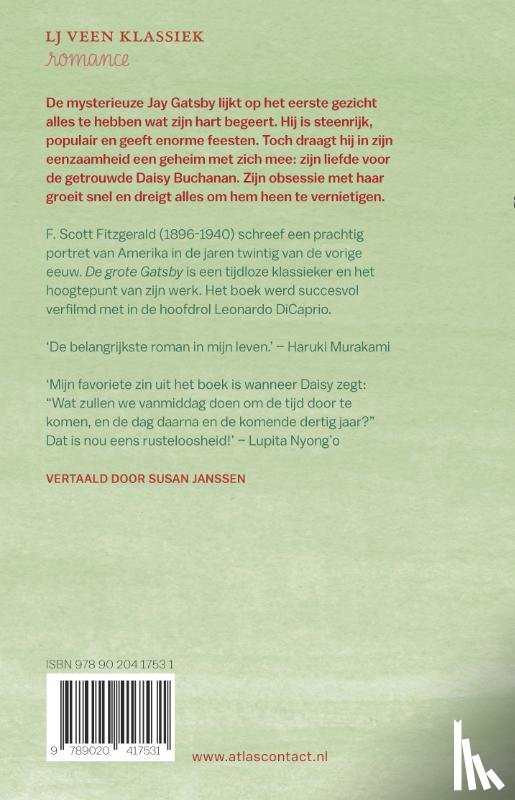 Scott Fitzgerald, F. - De grote Gatsby