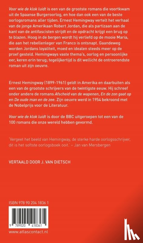 Hemingway, Ernest - Voor wie de klok luidt