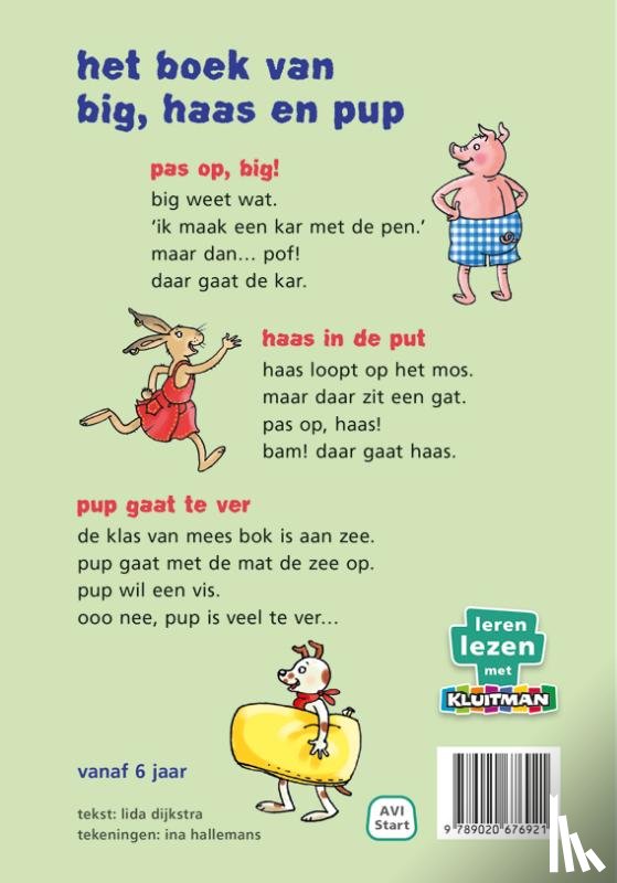 Dijkstra, Lida - het boek van big, haas en pup