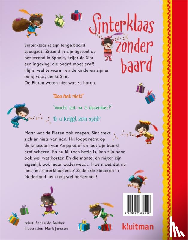 Bakker, Sanne de - Sinterklaas zonder baard
