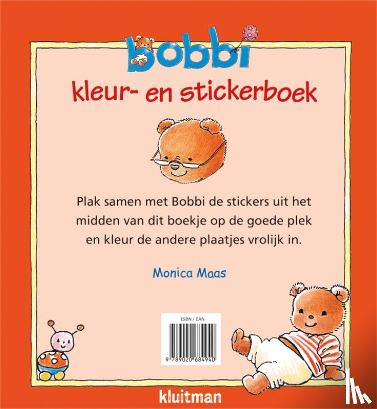 Maas, Monica - Bobbi kleur- en stickerboek