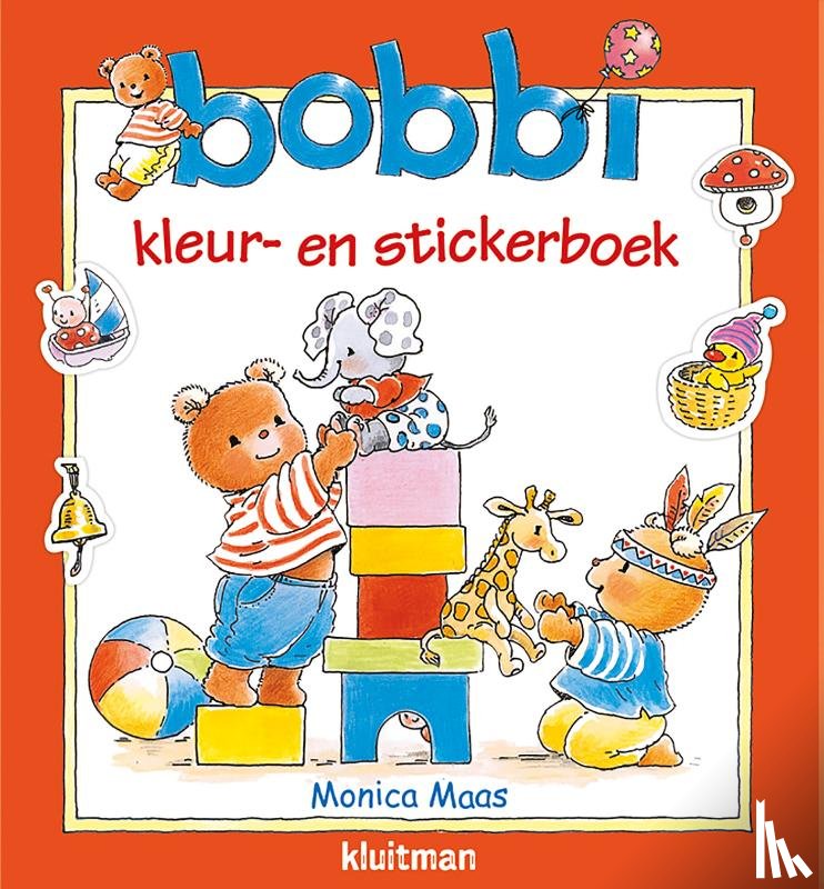 Maas, Monica - Bobbi kleur- en stickerboek