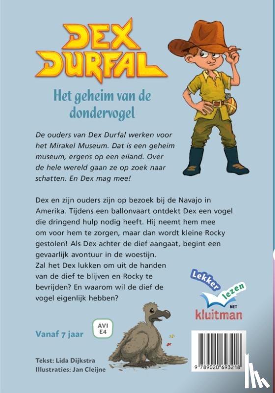 Dijkstra, Lida - Dex Durfal. Het geheim van de dondervogel