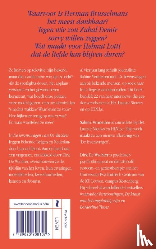 Vermeiren, Sabine - De levensvragen van De Wachter