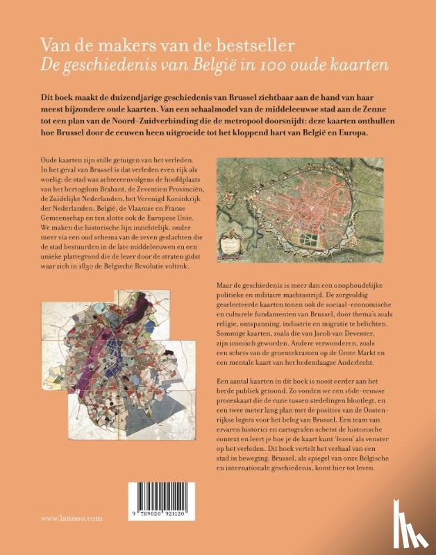 Vannieuwenhuyze, Bram, Maeyer, Phillippe De, Galand, Michèle, Loir, Christophe, Vanthemsche, Guy - De geschiedenis van Brussel in oude kaarten
