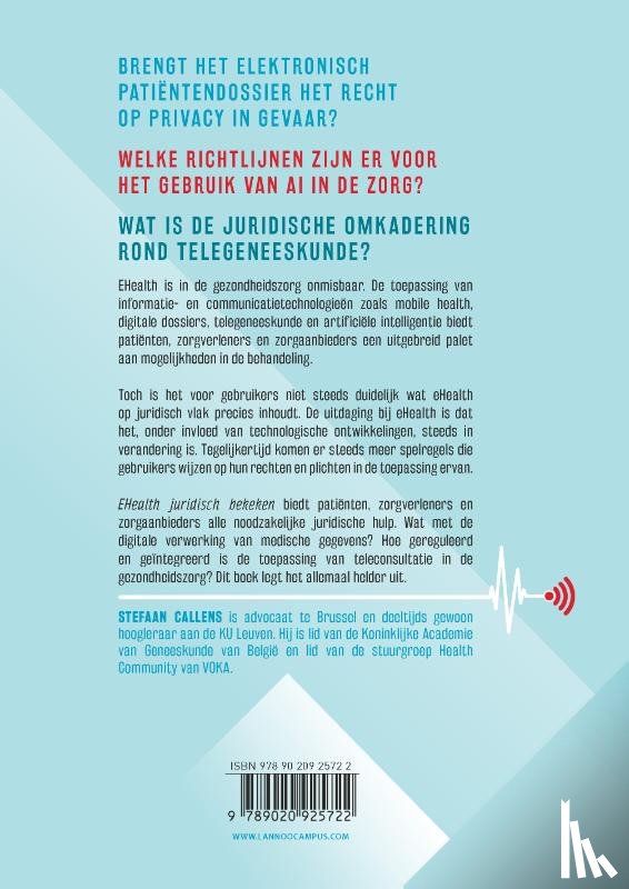 Callens, Stefaan - EHealth juridisch bekeken