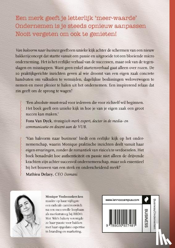 Vanhumskercken, Monique - Van bakvorm naar business