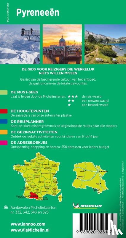  - Michelin Reisgids Pyreneeën