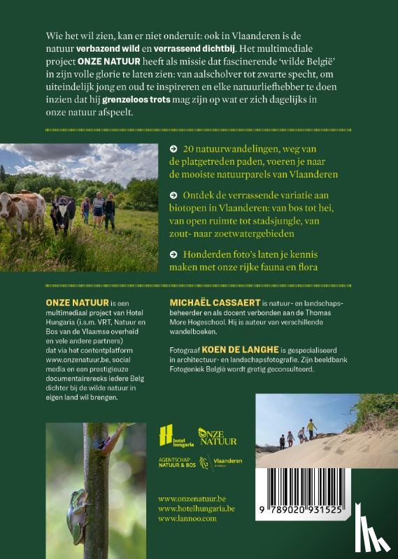 Cassaert, Michaël - Wandelboek Onze Natuur Vlaanderen