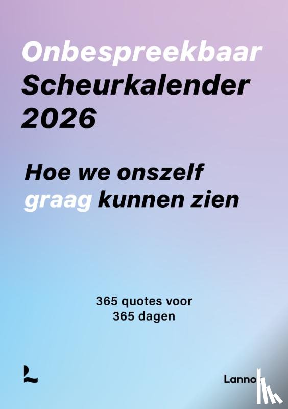 Onbespreekbaar, Willem, Jef, Overmeire, Nicolas - Onbespreekbaar Scheurkalender 2026