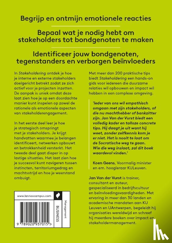 Vurst, Jan Van der - Stakeholdering