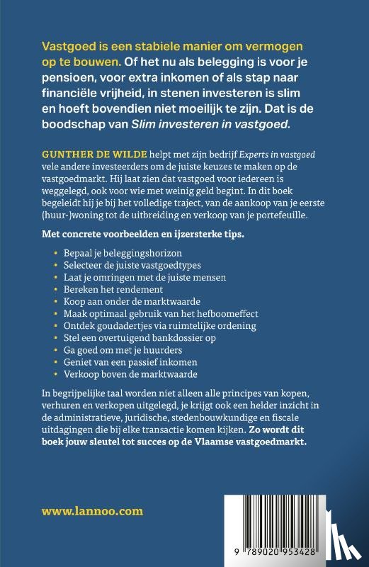 Wilde, Gunther De - Slim investeren in vastgoed