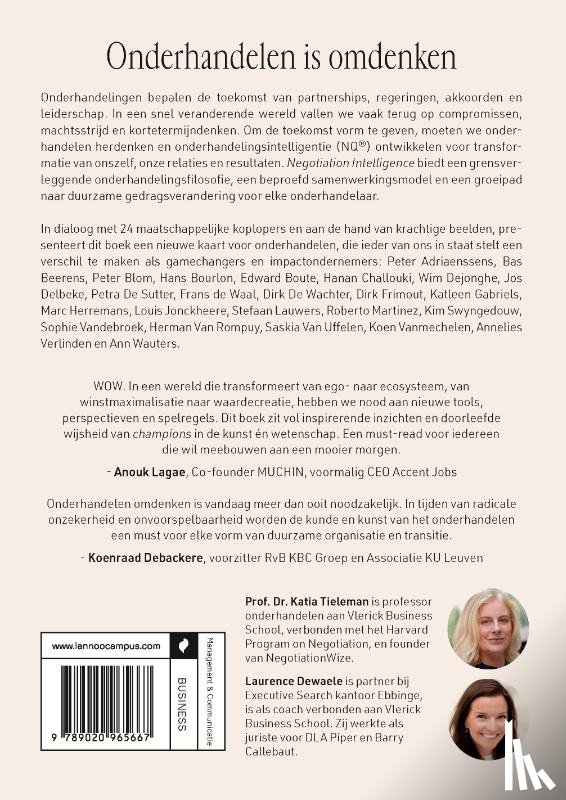 Tieleman, Katia, Dewaele, Laurence - Negotiation Intelligence