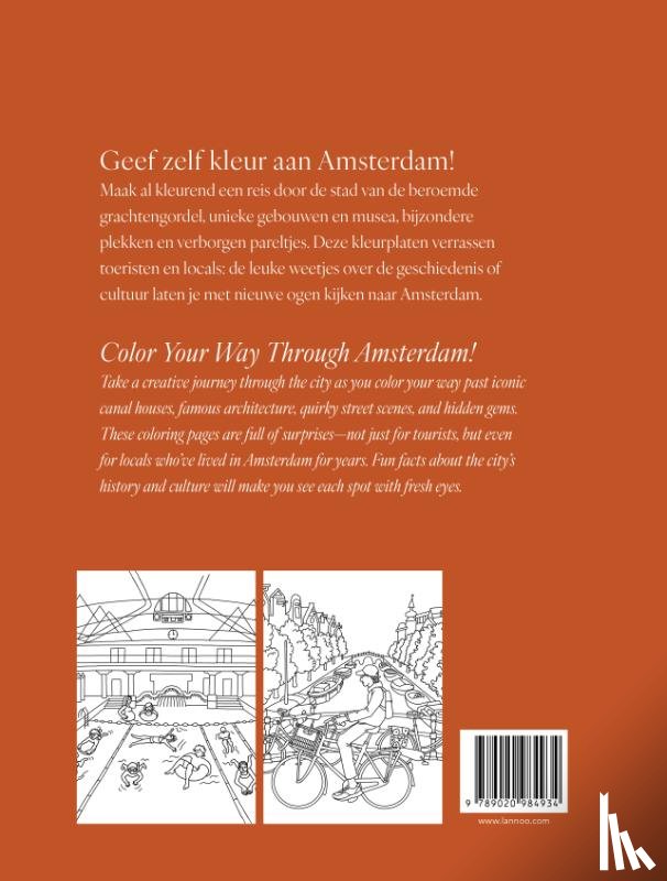 Gysegem, Katrien Van - Kleurboek Amsterdam I Coloring Book Amsterdam