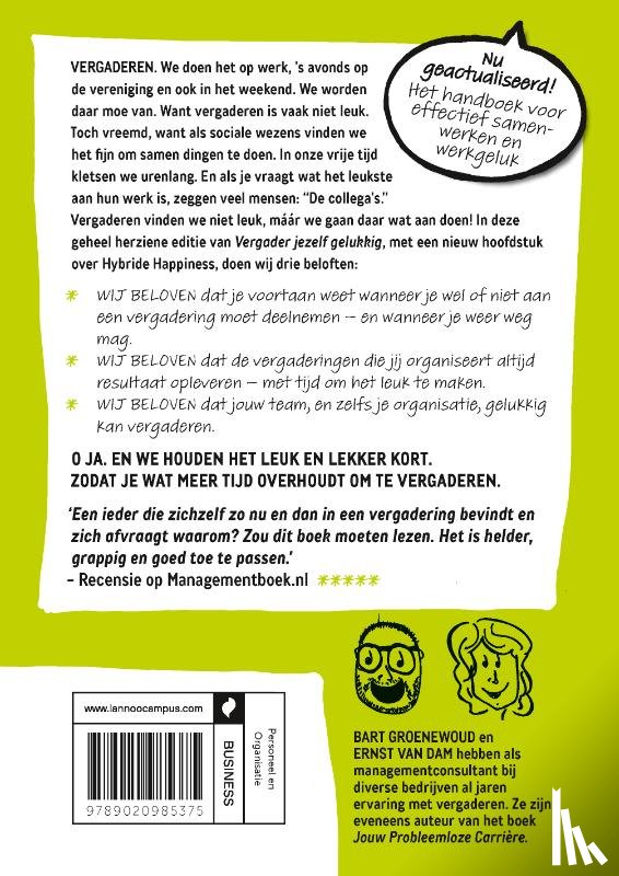 Groenewoud, Bart, Dam, Ernst van - Vergader jezelf gelukkig