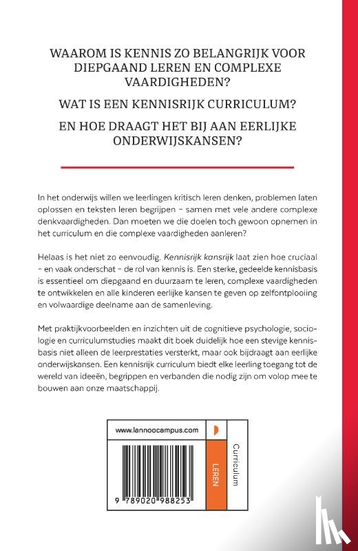 Surma, Tim, Kirschner, Paul A., Vanhees, Claudio, Wils, Michiel, Nijlunsing, Jasper, Crato, Nuno, Hattie, John, Muijs, Daniel, Rata, Elizabeth, Wiliam, Dylan - Kennisrijk kansrijk