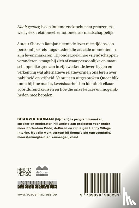 Ramjan, Sharvin - Nooit genoeg