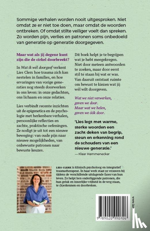 Clerx, Lies - Wat ik wél doorgeef