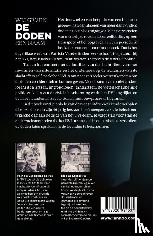 Vanderlinden, Patricia, Keszei, Nicolas - Wij geven de doden een naam