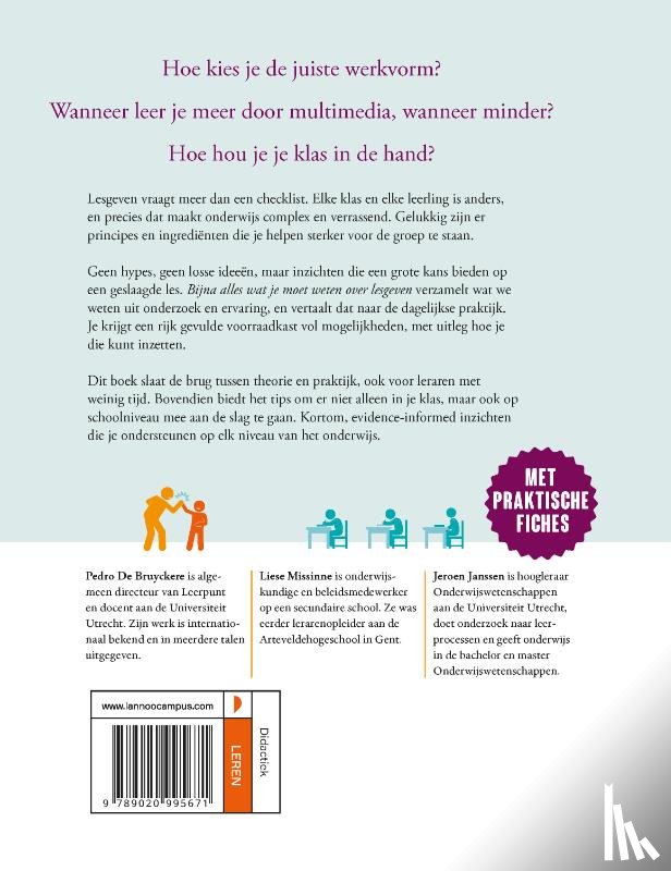 Bruyckere, Pedro De, Missinne, Liese, Janssen, Jeroen - Bijna alles wat je moet weten over lesgeven
