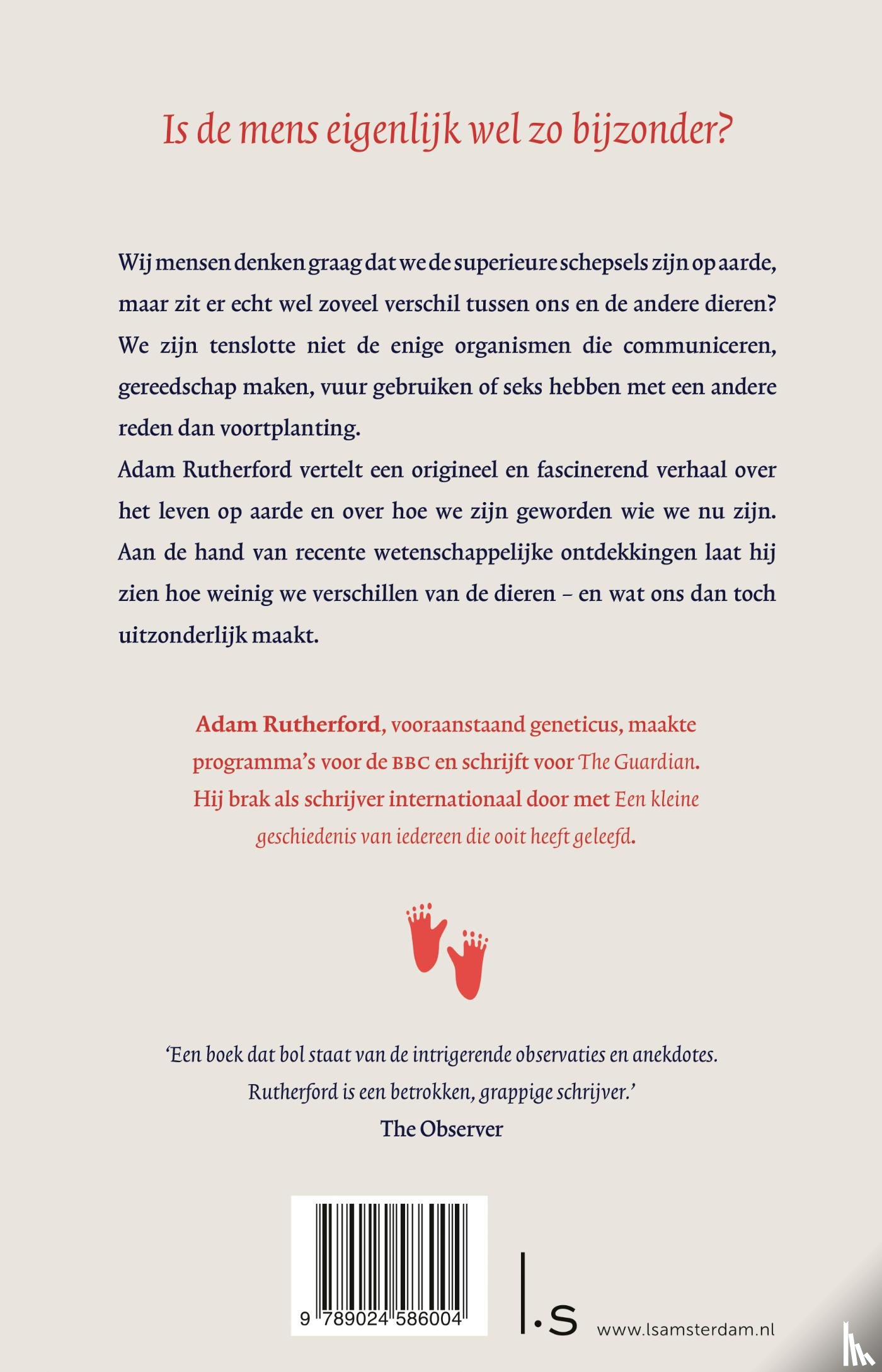 Rutherford, Adam - Het boek over de mensheid