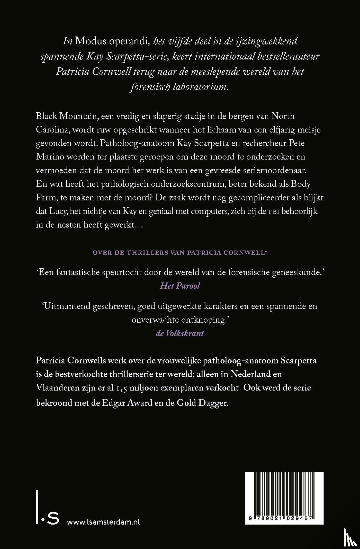 Cornwell, Patricia - Modus operandi