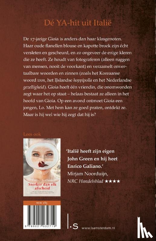 Galiano, Enrico - De bijzondere woorden van Gioia