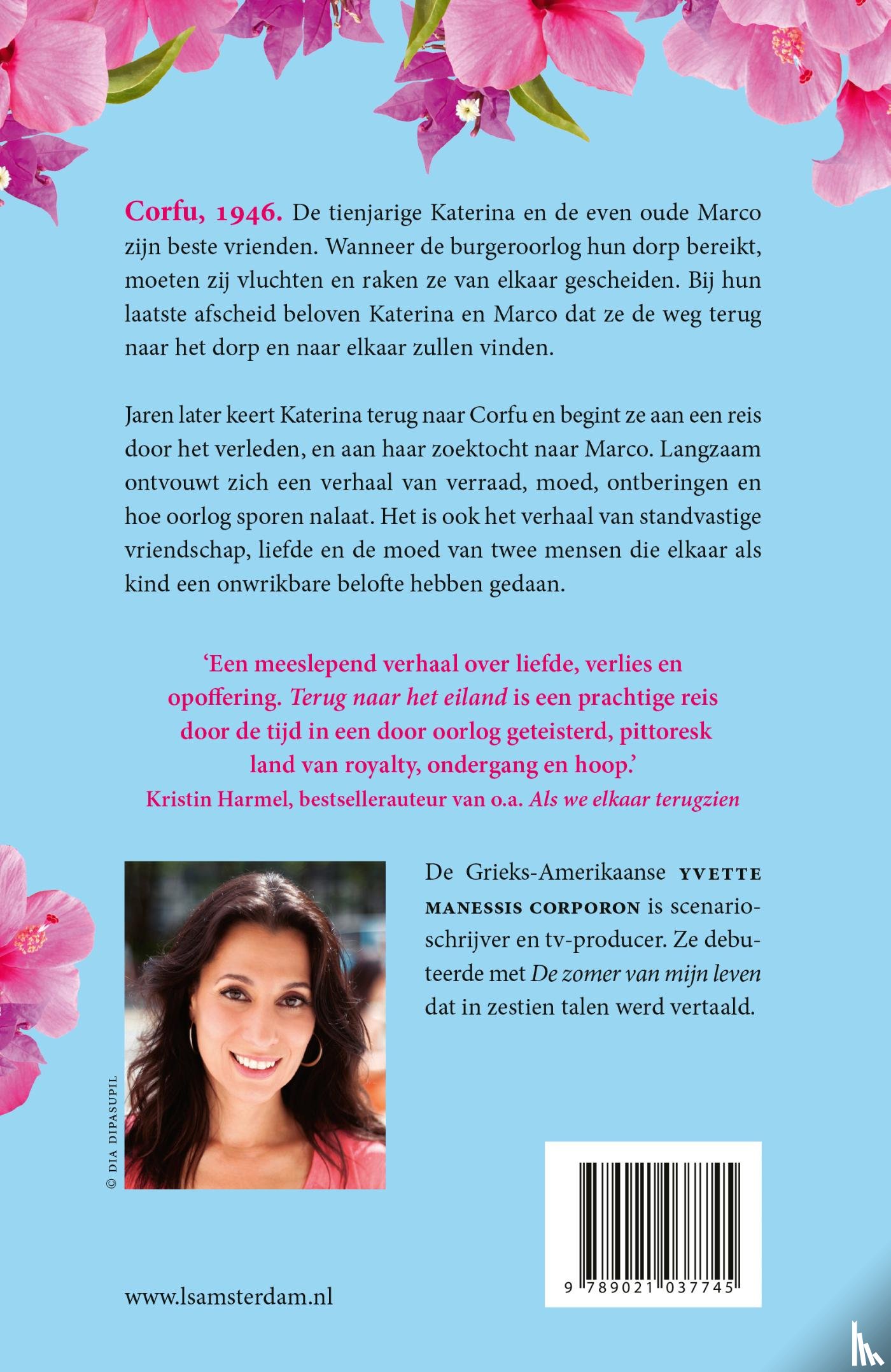 Corporon, Yvette Manessis - Terug naar het eiland