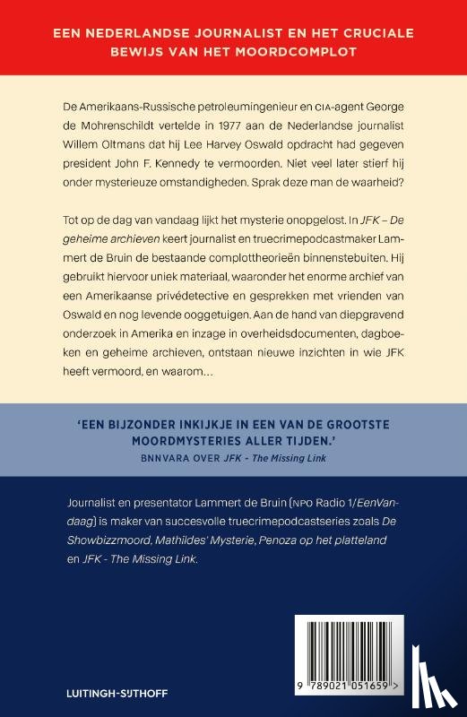 Bruin, Lammert de - JFK - De geheime archieven