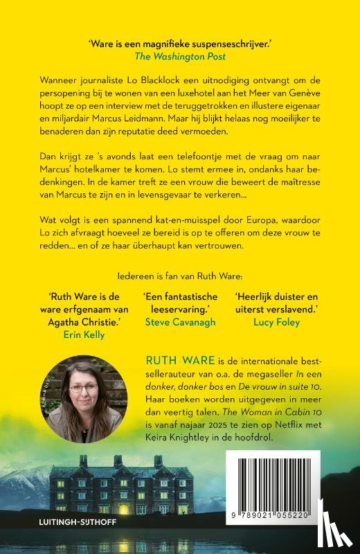 Ware, Ruth - De vrouw in suite 11