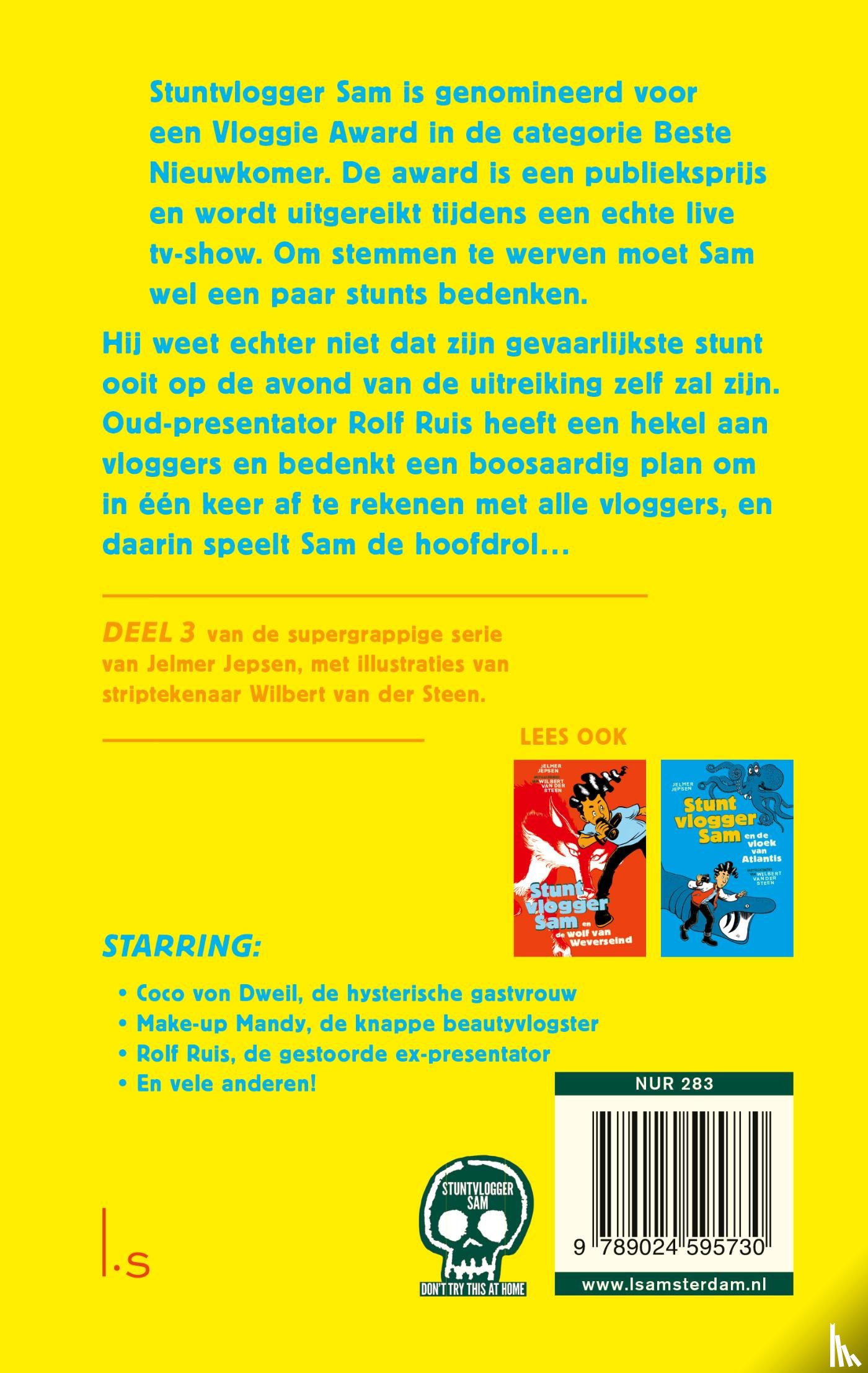Jepsen, Jelmer, Steen, Wilbert van der - Stuntvlogger Sam en de strijd om de award