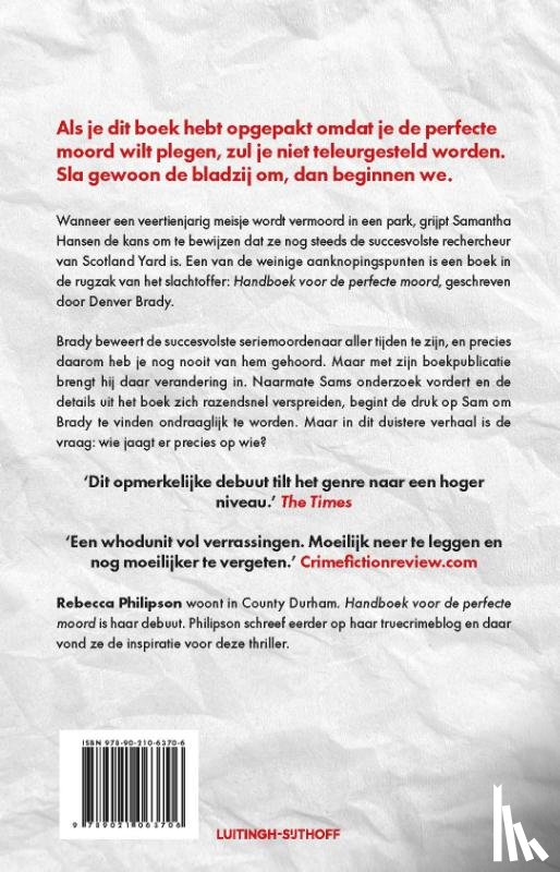 Philipson, Rebecca - Handboek voor de perfecte moord