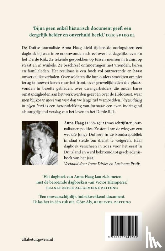 Haag, Anna - Vreemdeling in eigen land