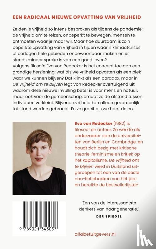 Redecker, Eva von - De vrijheid om te blijven