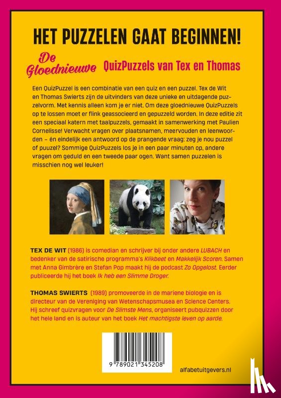 Wit, Tex de, Swierts, Thomas - De gloednieuwe QuizPuzzels
