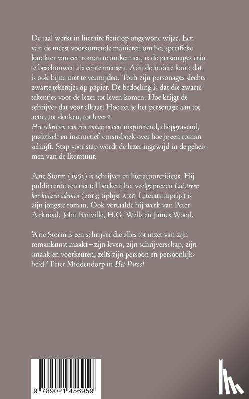 Storm, Arie - Het schrijven van een roman