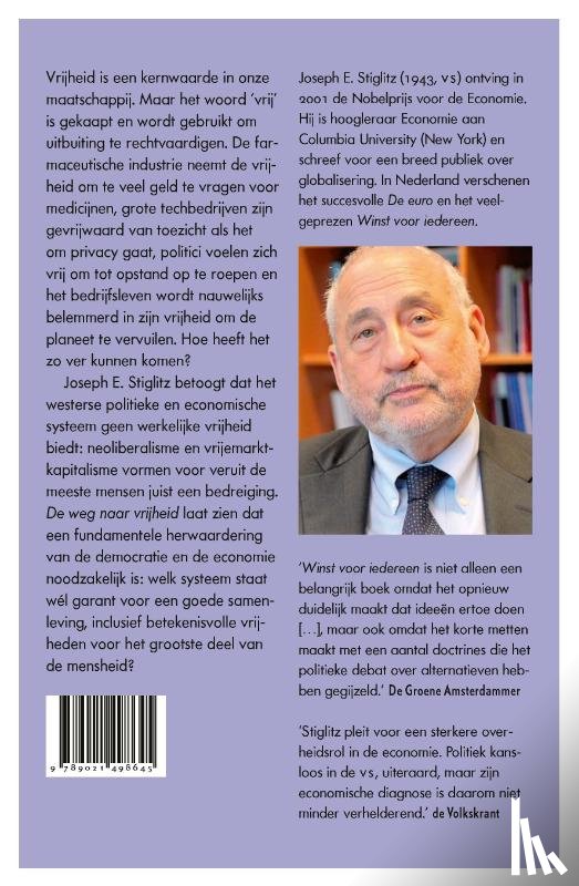 Stiglitz, Joseph E. - De weg naar vrijheid