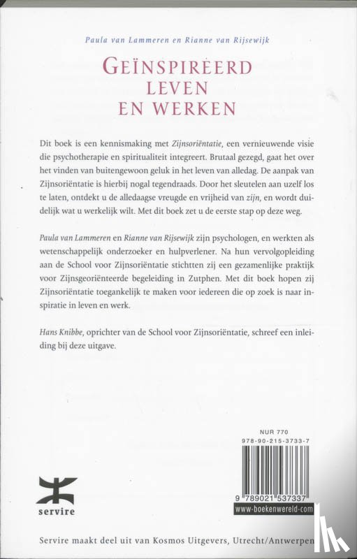 Lammeren, Paula van, Rijsewijk, Rianne van - Geinspireerd leven en werken