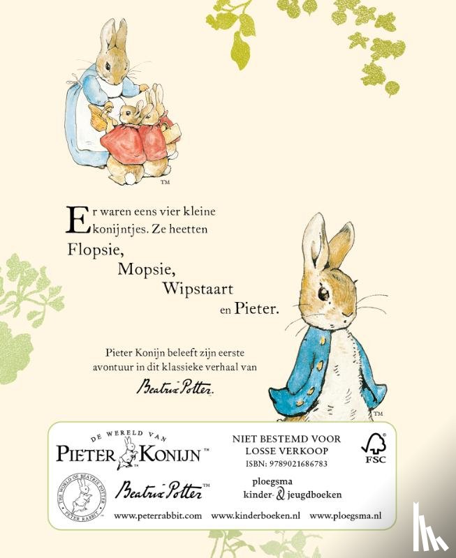 Potter, Beatrix - Pieter Konijn - Boek en knuffel