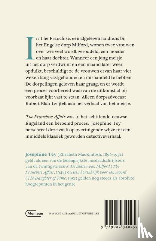 Tey, Josephine - De heksen van Milford