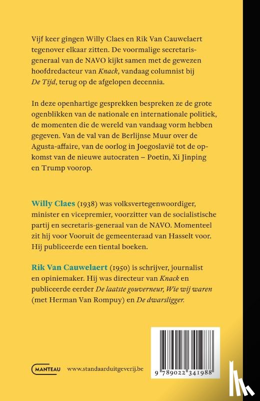 Van Cauwelaert, Rik, Claes, Willy - Wat ik nog kwijt wil. Een ultiem gesprek