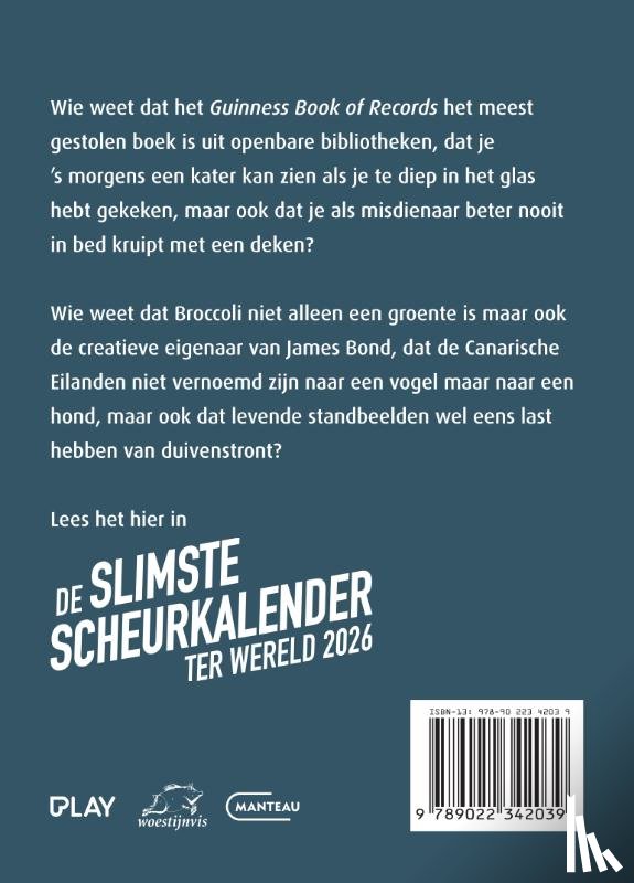  - De Slimste Scheurkalender ter Wereld 2026