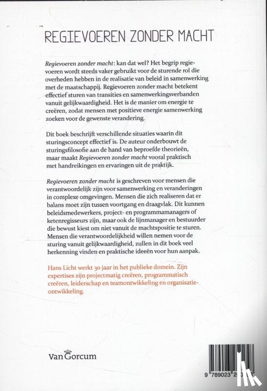 Licht, Hans - Regievoering zonder macht