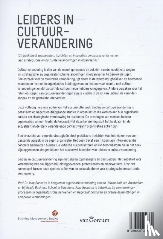 Boonstra, Jaap - Leiders in cultuurverandering